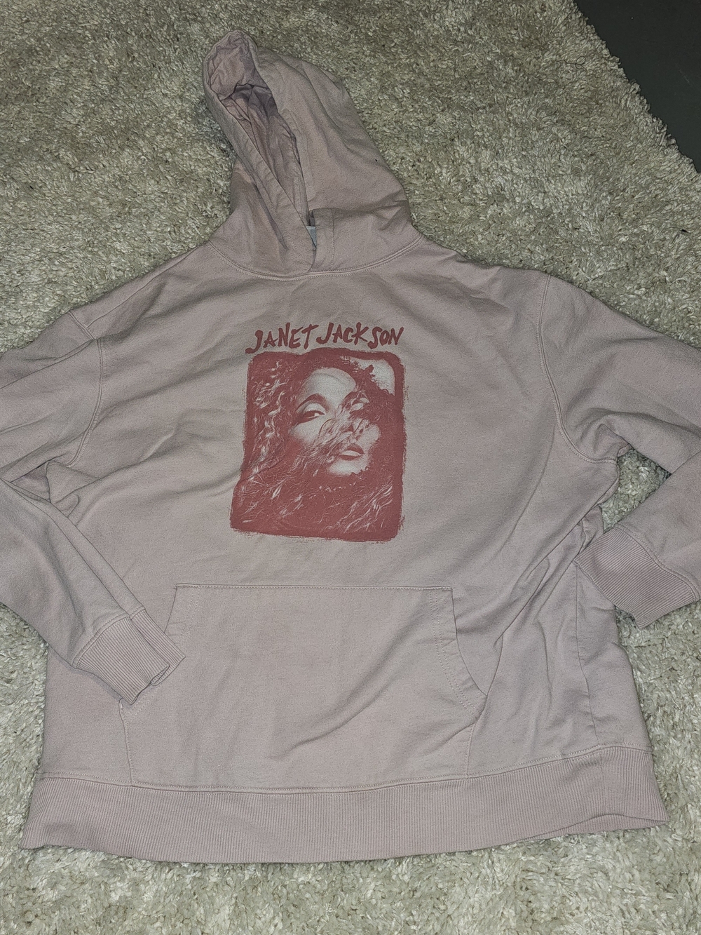 JACKSON Dusty Pink Janet Jackson Graphic Crewneck